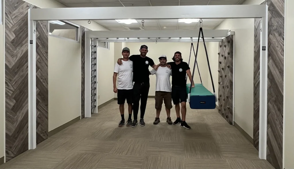 HK Sensory Gyms team standing in a sensory gym